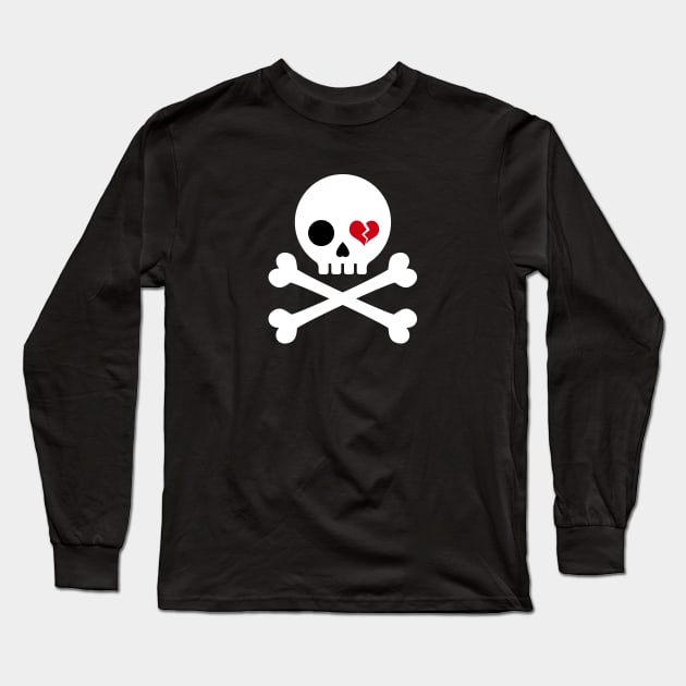 Love Skull Long Sleeve T-Shirt by Cadus